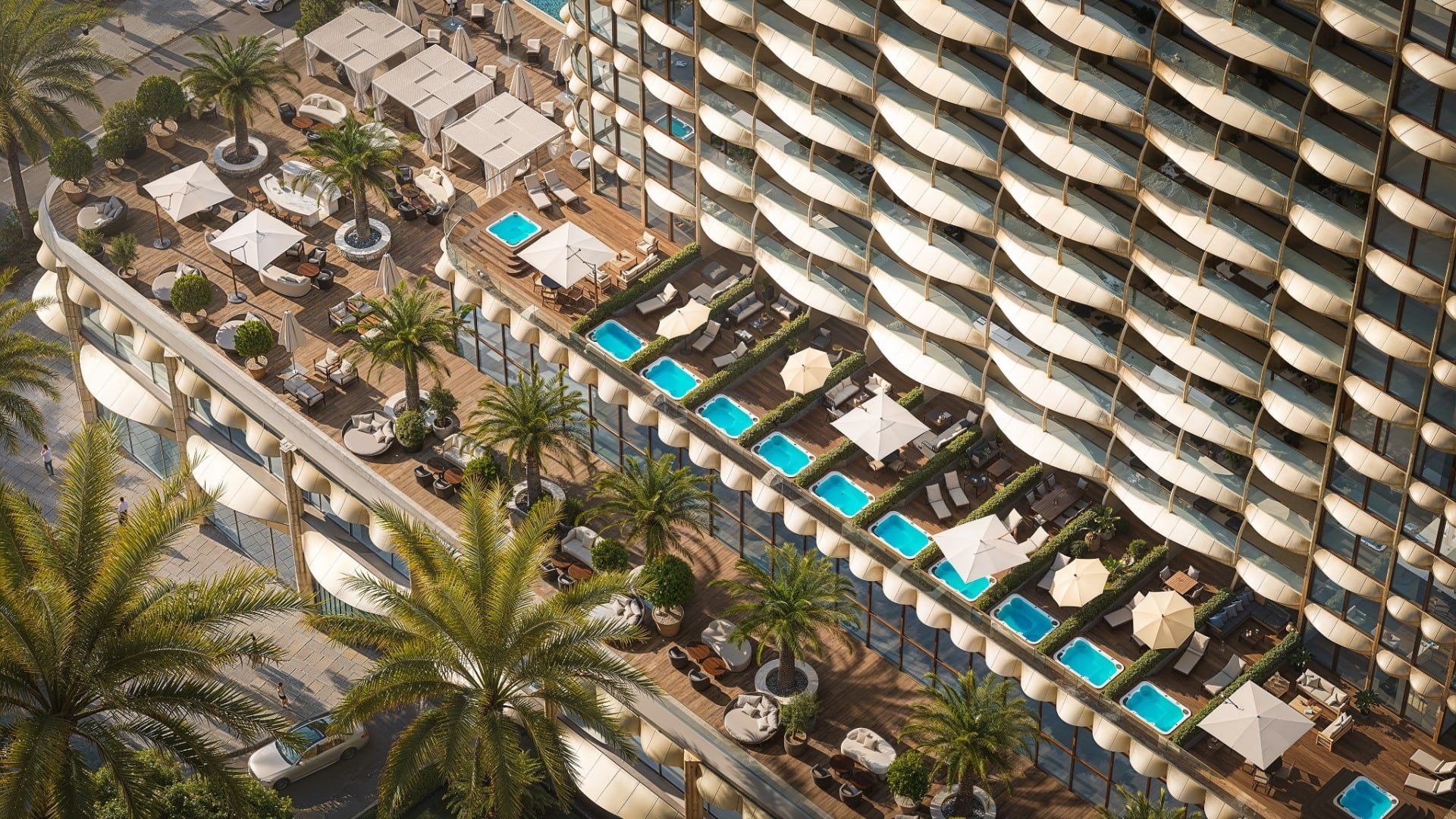 Podium terraces